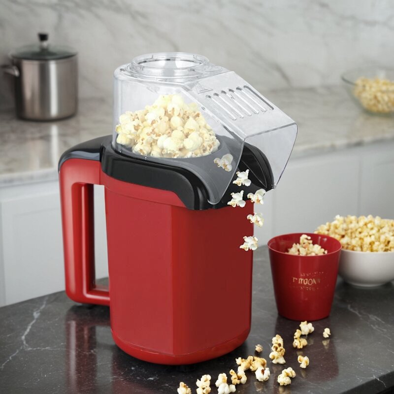 Mini Electric Popcorn Maker Hot Air Popcorn Machine Home Use Kitchen Appliance Other Overseas Region Origin 220V Voltage Giá  535,000 Đồng*Miễn phí vận chuyển