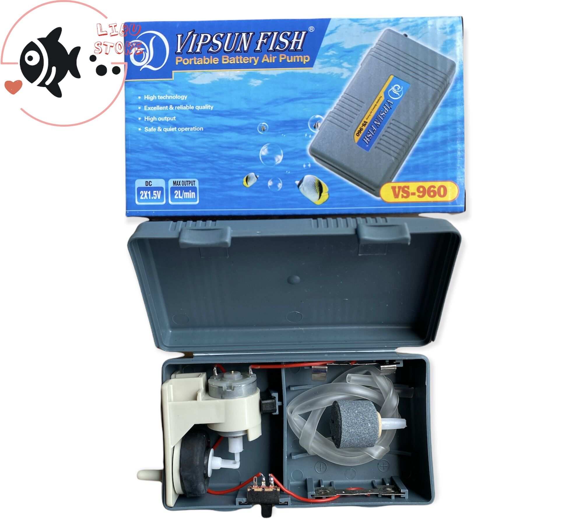 Máy Sủi Oxy Pin Vipsun 960 - (Sẵn 1 Sây Oxy & 1 Cục Sủi)
