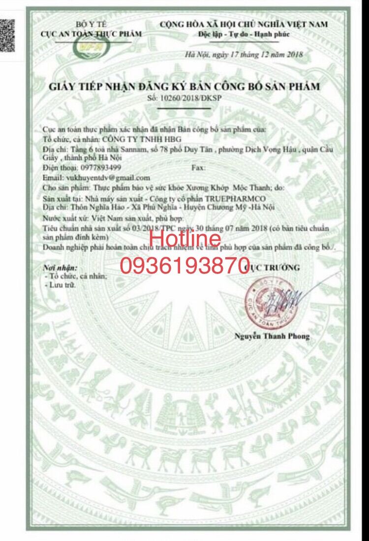XƯƠNG KHỚP MỘC THANH