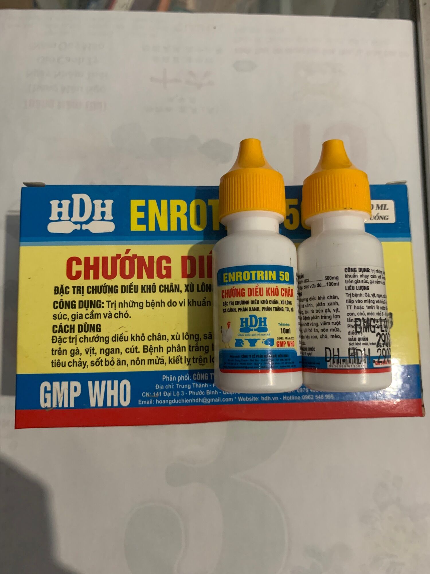 Chướng diều khô chân 10ml