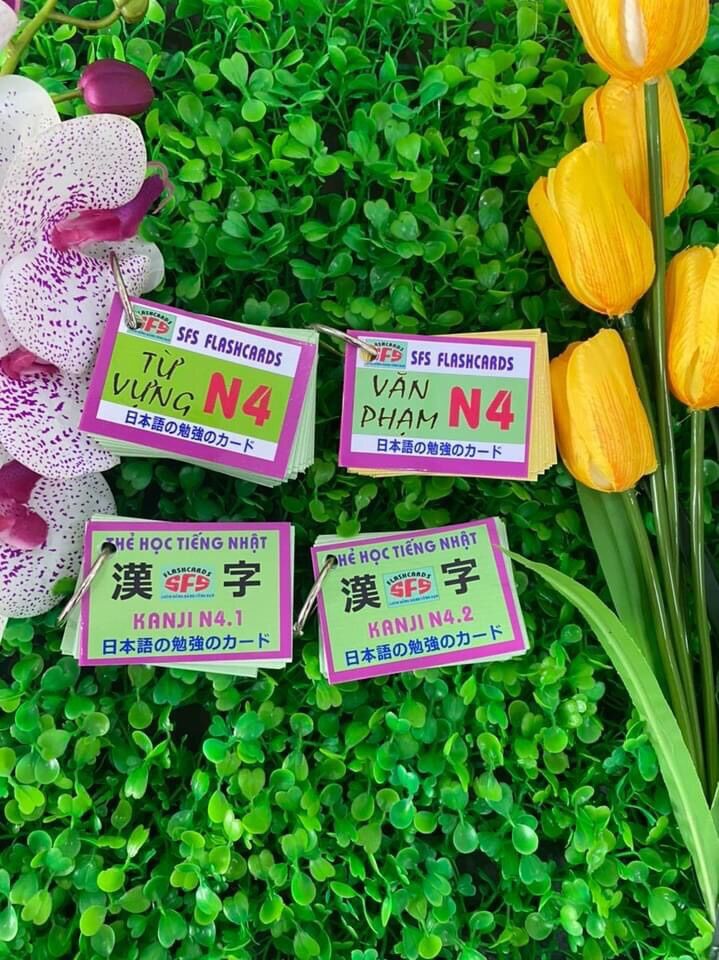 Combo thẻ tiếng nhật N4 - 4 xấp