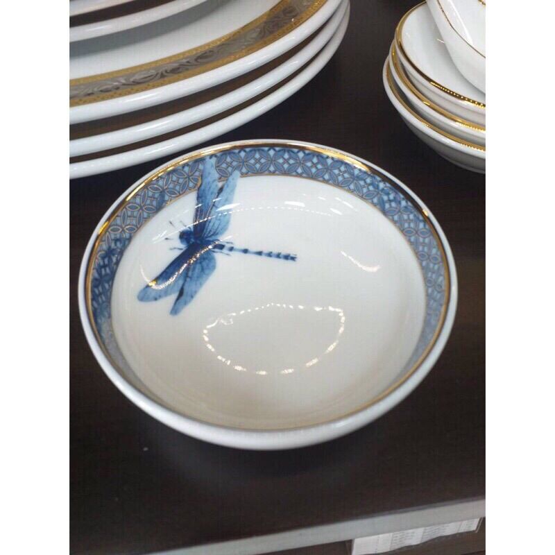 Chén chấm Minh Long 9 cm hoàng cung sen vàng- chén lắc tài xỉu