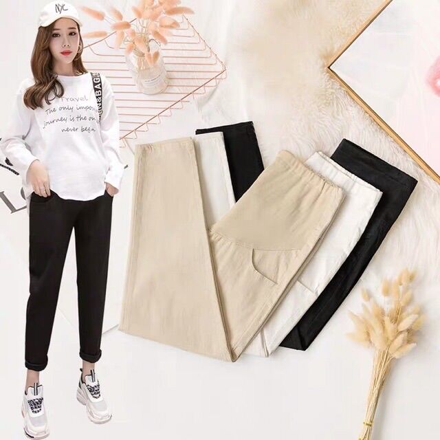 🤰quần bầu kaki mềm đẹp quảng châu (sẵn hàng giao ngay)