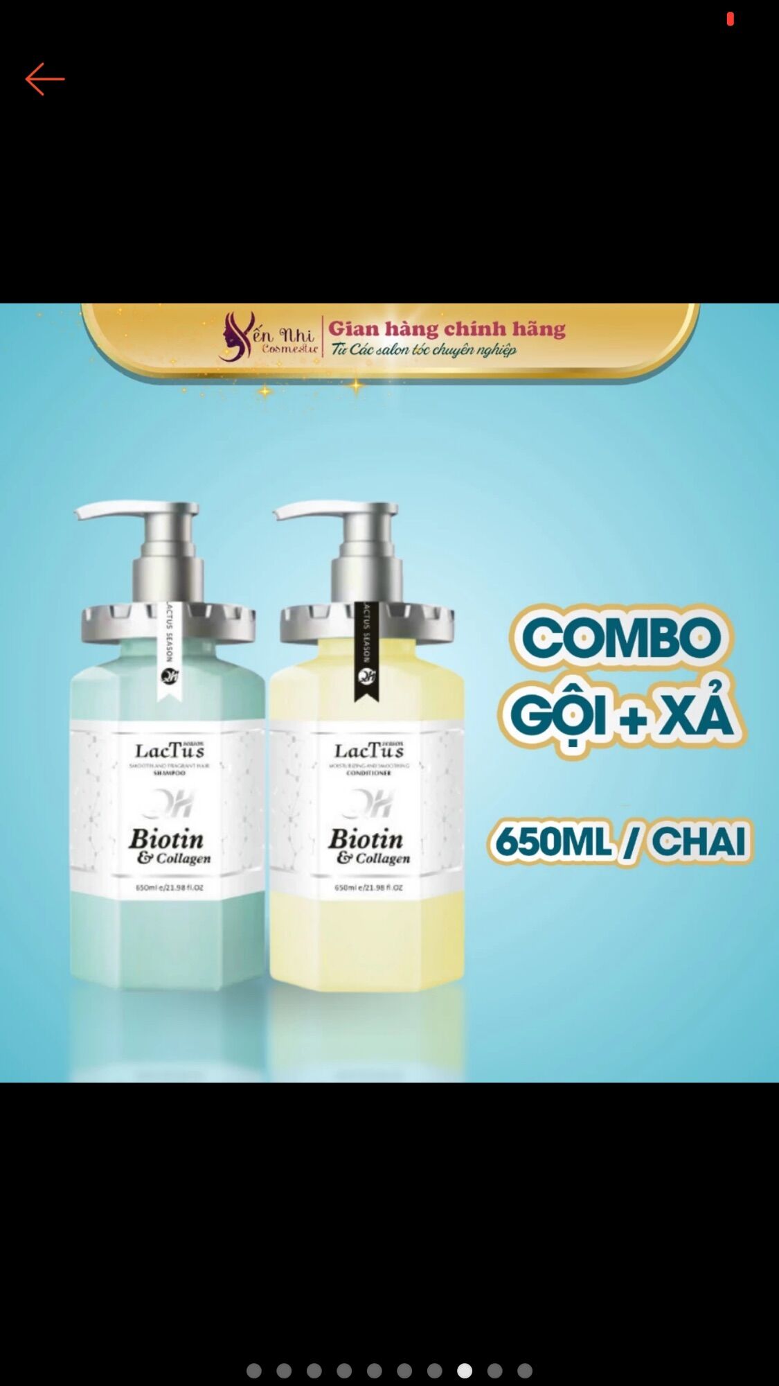 Dầu gội biotin collagen QH Lactus season dầu gội đầu cặp ngăn rụng tóc, giảm gàu cho da đầu dầu, Dầu gội collagen 650ml