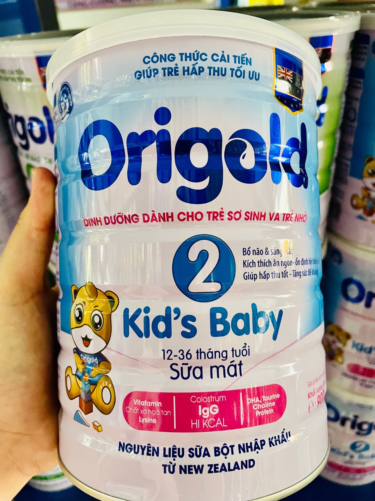 Sữa bột Origold Kid 2 900g