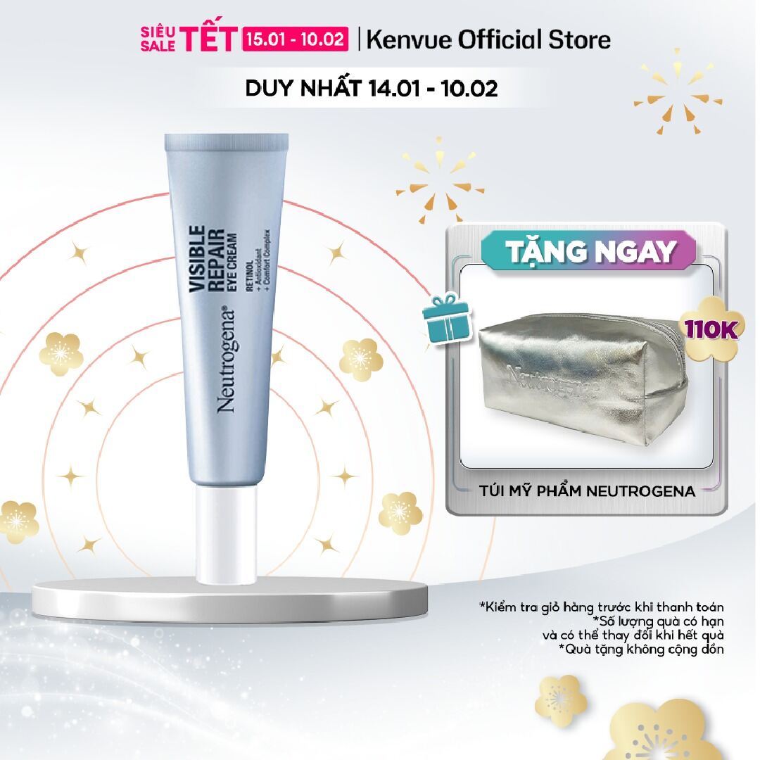 Kem mắt Retinol Chống Lão Hóa Giảm Nhăn Neutrogena Visible Repair Eye Cream (15g)