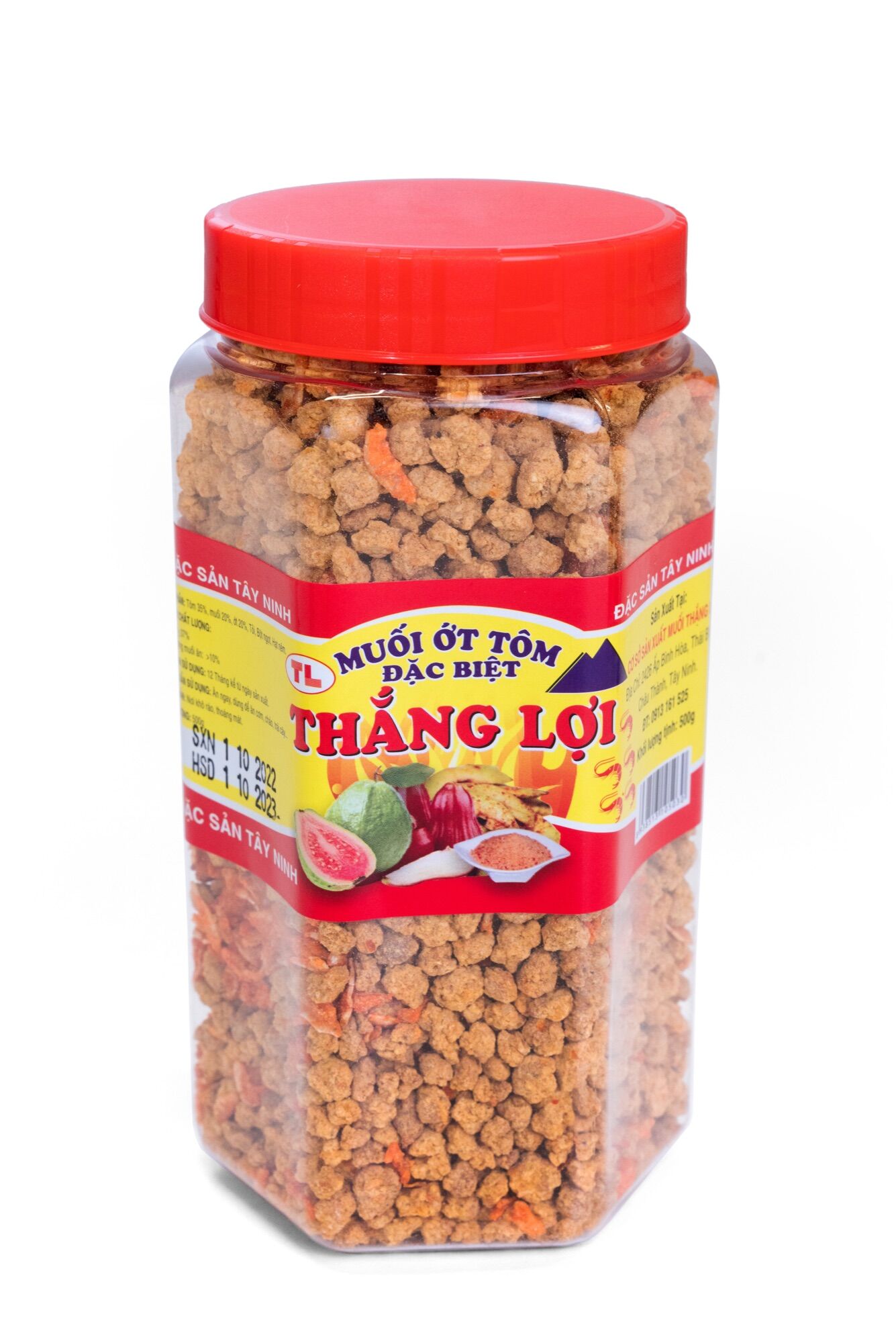 [Hủ nửa kg] Muối tôm hạt to Tây Ninh Thắng Lợi siêu cay