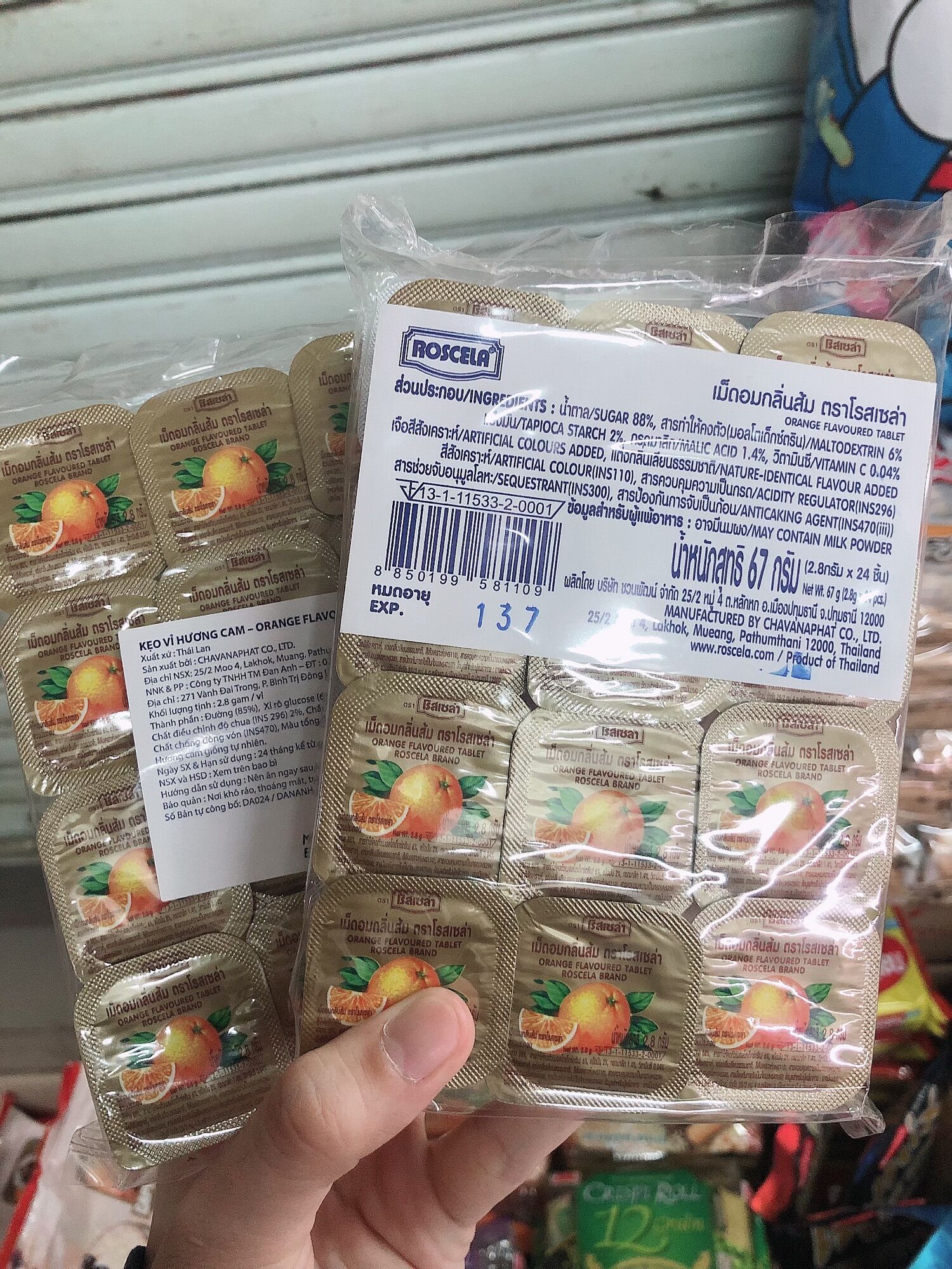 Kẹo vitamin C tuổi thơ thái lan 24 cái