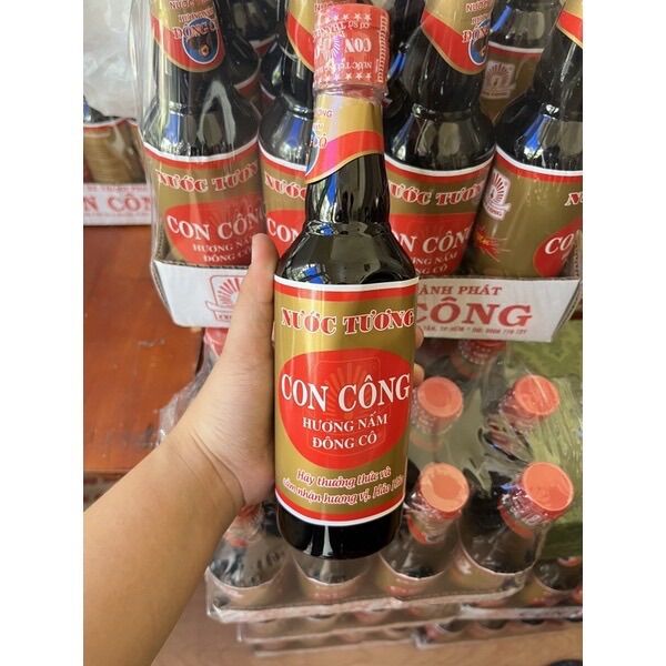 Nước Tương CON CÔNG Đông Cô chai nhựa 480ml