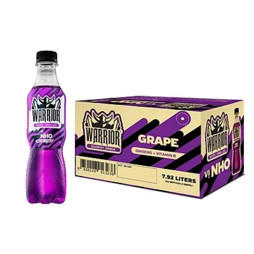 Nước Tăng lực warrior vị nho chai 330ml