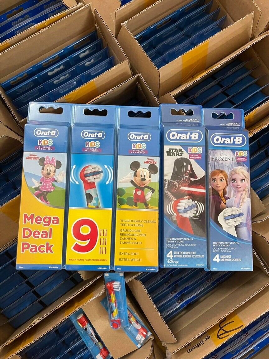 Set 2 đầu thay thế bản chải điện trẻ em Oral-B