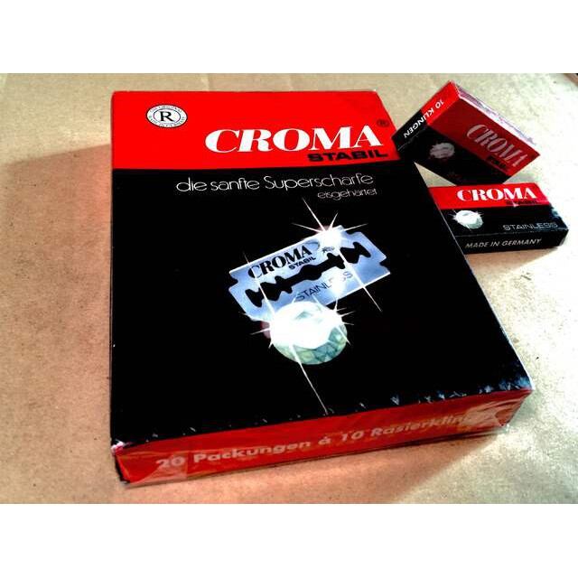 Hộp 200 lưỡi dao Croma hàng Đức