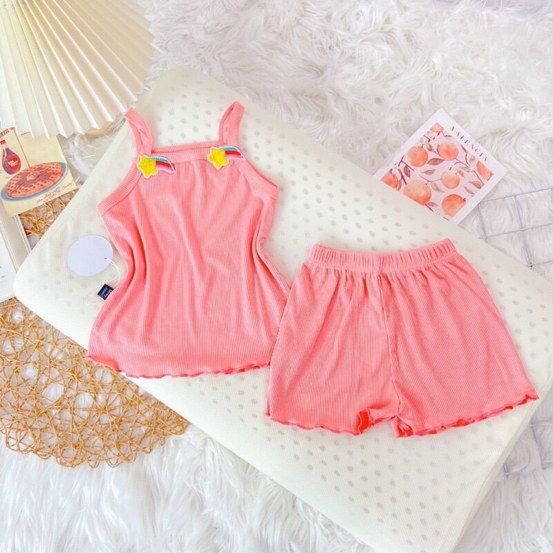 Bộ 2 dây minky mom gân lạnh bé gái