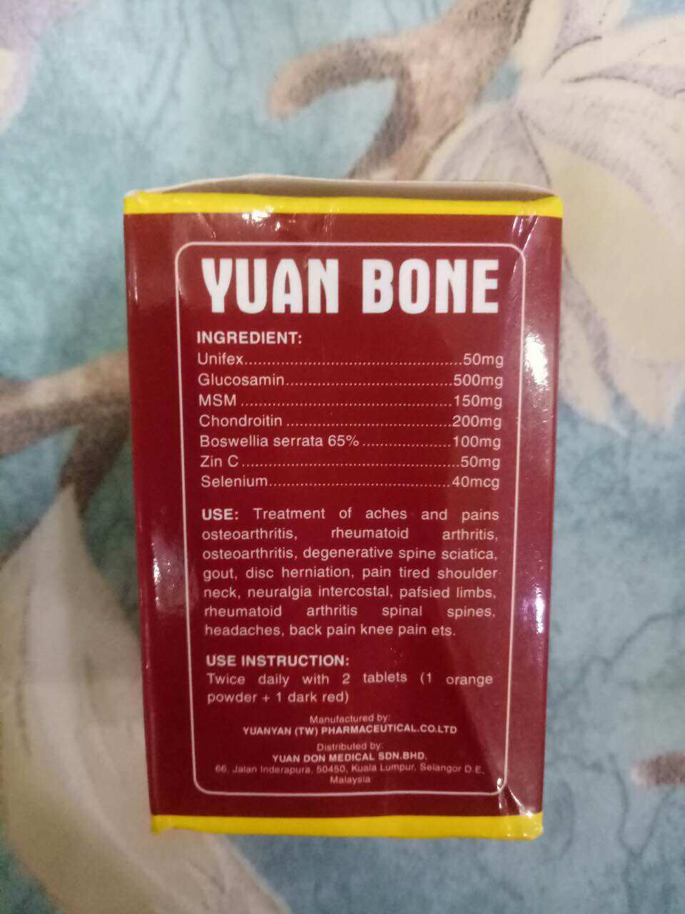 [HCM]Xương Khớp Yuan Bone Malaysia ( Hộp 40 Viên )