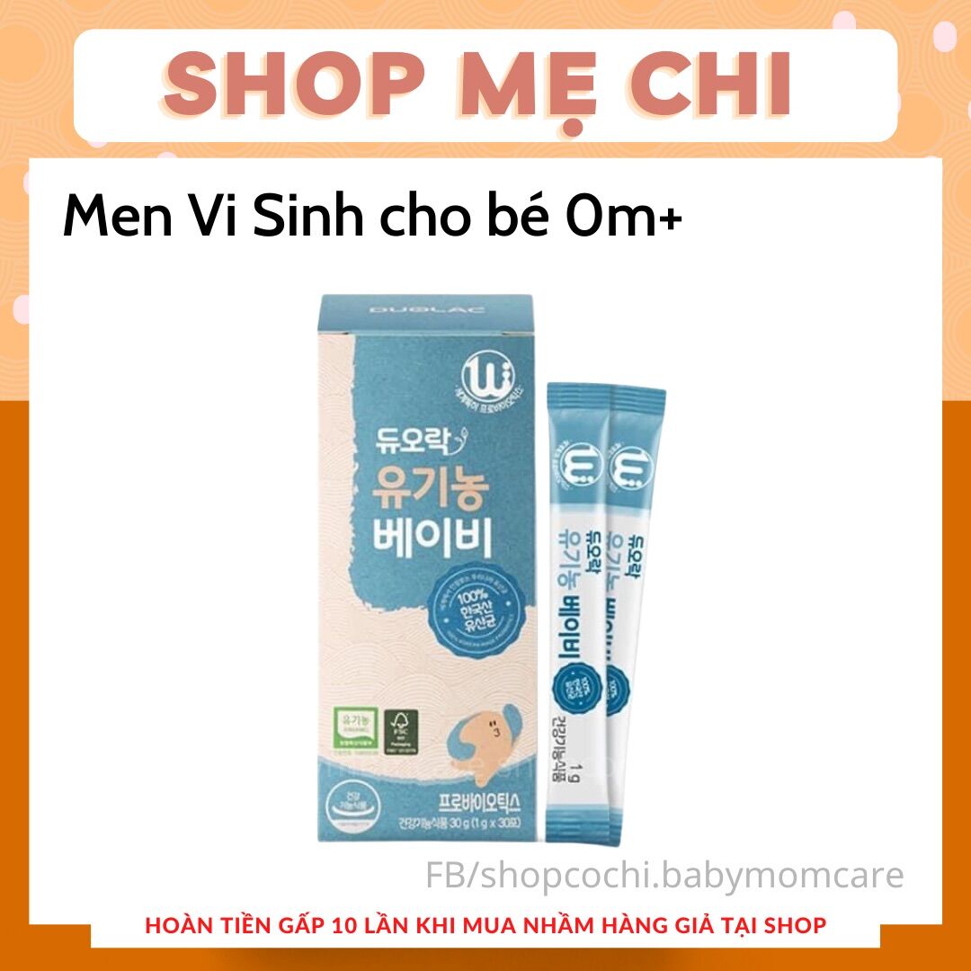 Men Vi Sinh Hữu Cơ Organic Duolac Nội Địa Hàn cân bằng hệ vi sinh đường ruột cho bé