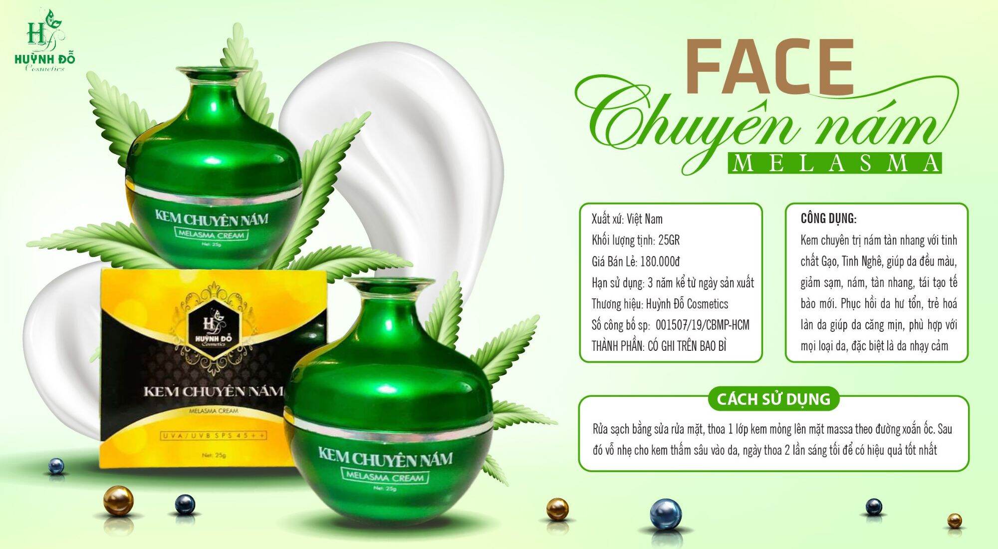 kem dưỡng da huỳnh đỗ
