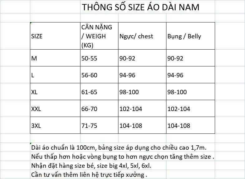 Áo dài gấm cách tân nam xanh lá MS001