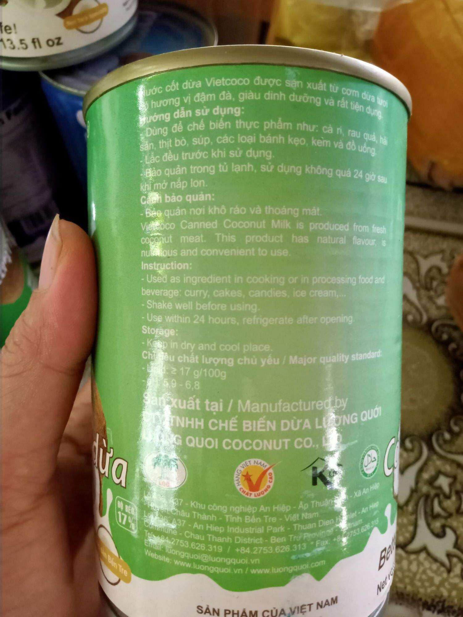 Nước cốt dừa  hộp 400ml