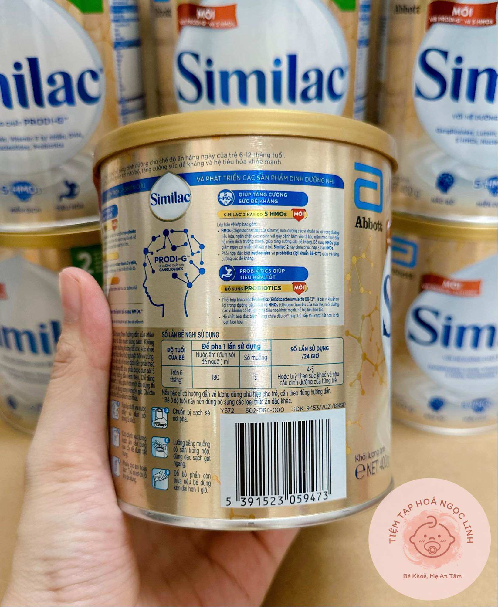 Sữa bột SIMILAC IQ HMO 2 (6-12 tháng tuổi) 400g