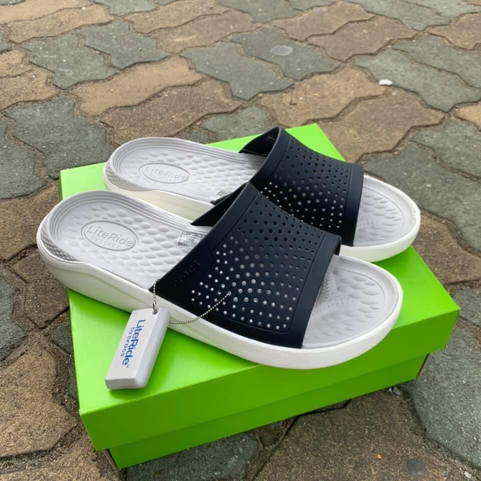 Dép lê Cross LiteRide siêu mềm êm (Đen/Xám)