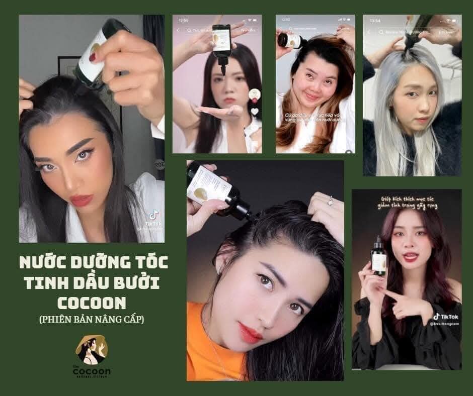 xịt bưởi  dưỡng tóc cocoon kích thích mọc tóc