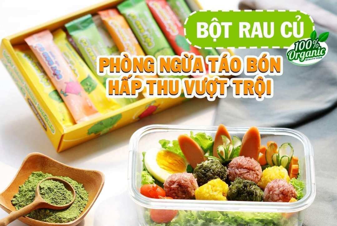 Bột rau củ sấy lạnh hữu cơ Dalat house 3g