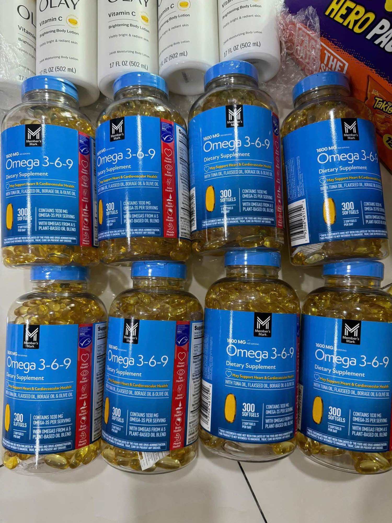 🐟 🐟 Omega 369 Support Health Heart Member's Mark của Mỹ