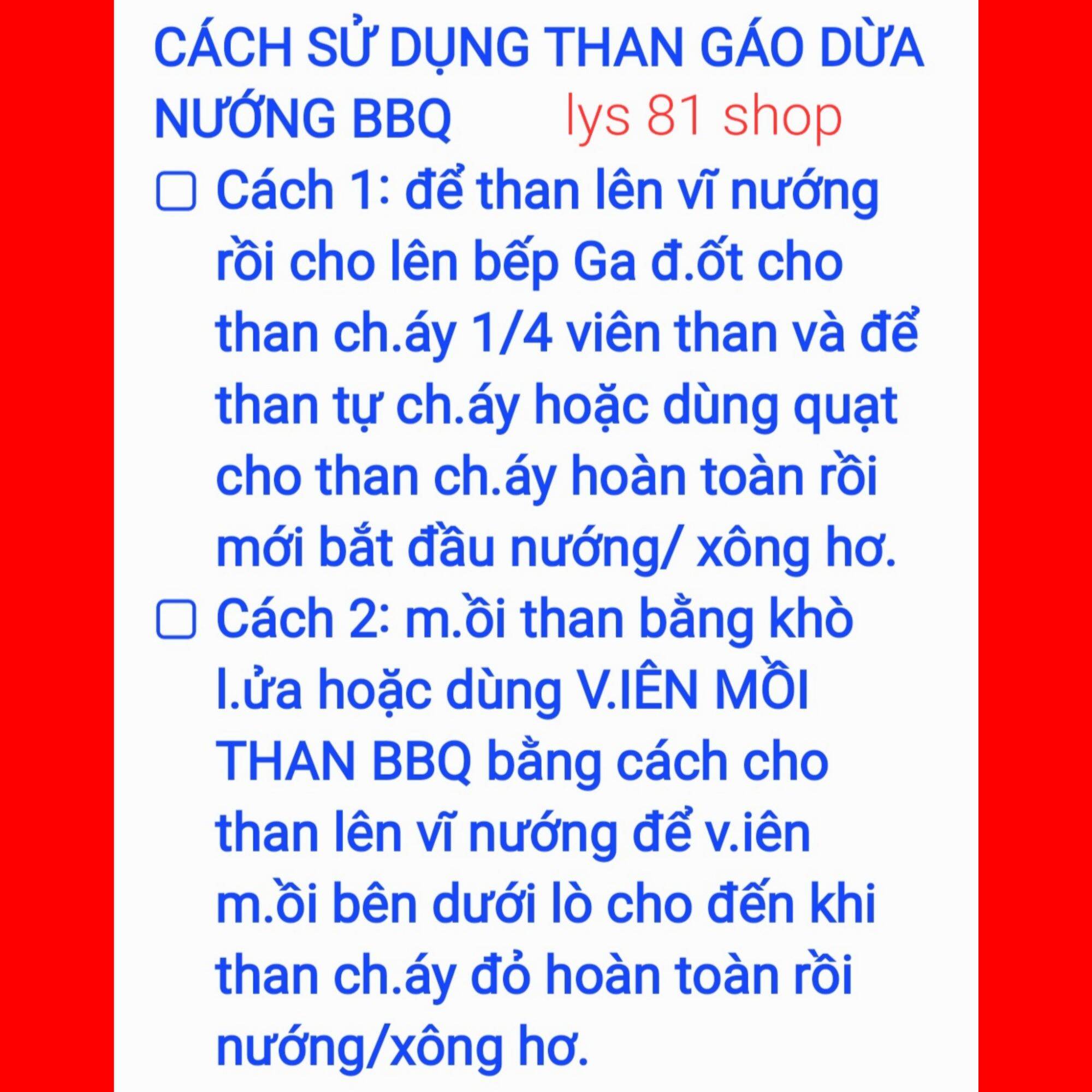 Than sạch, Than gáo dừa - 3kg