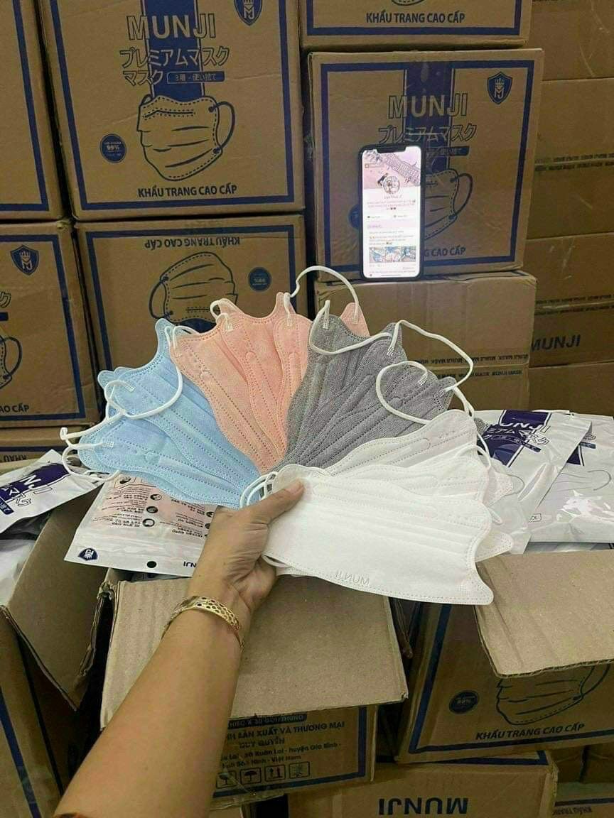 Khẩu trang cua combo 10 bịch 100 cái