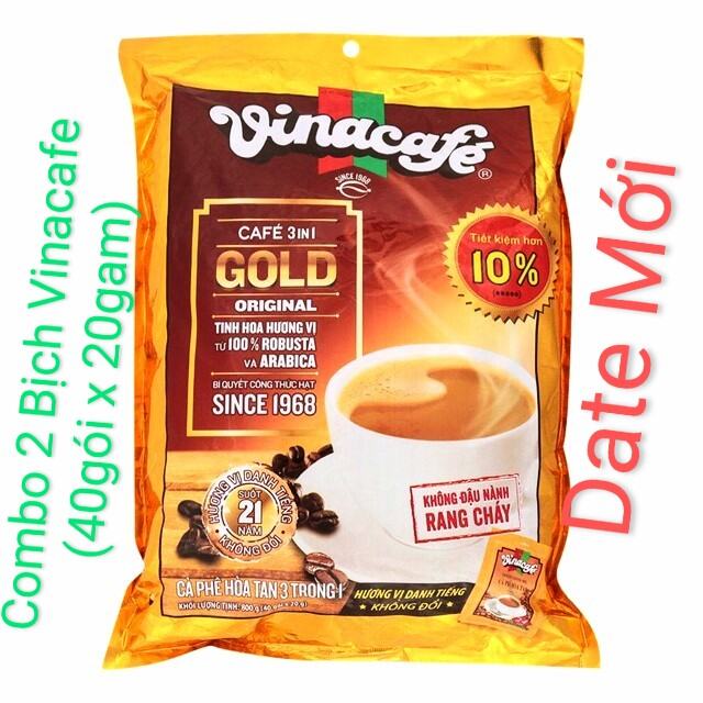 Vinacafe 40 gói Thơm Ngon Rẻ (20gam x 40gói) DATE MỚI