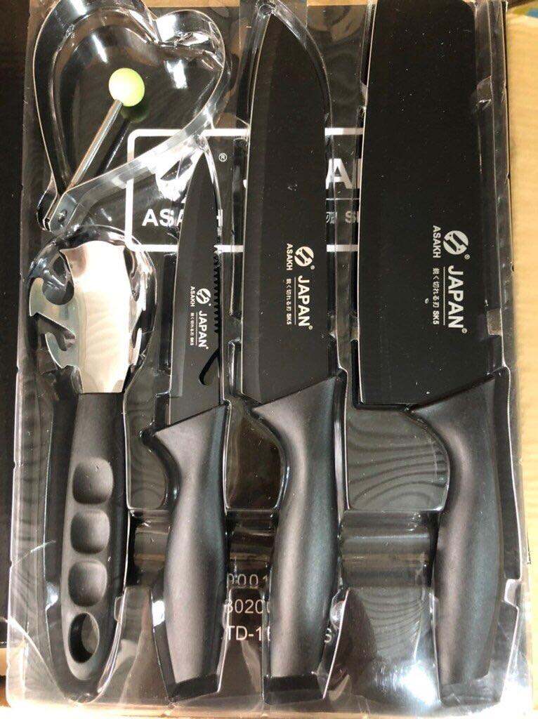 Bộ dao đen 5 món xuất Nhật