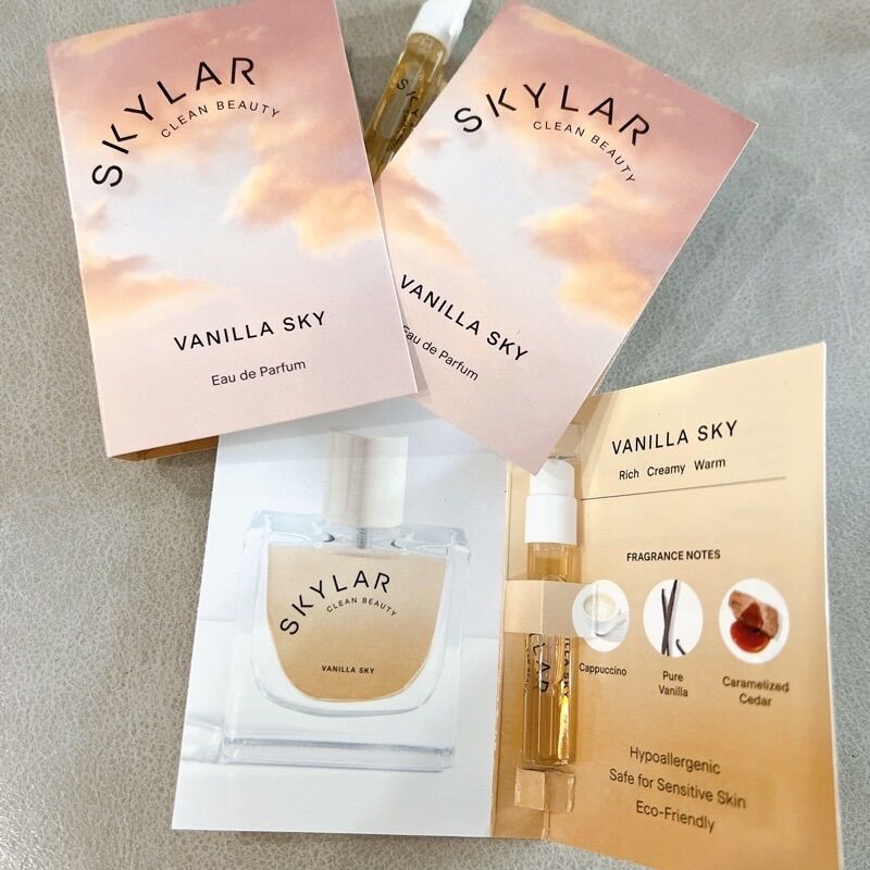 Vial nước hoa nữ skylar clean beauty vanilla sky edp