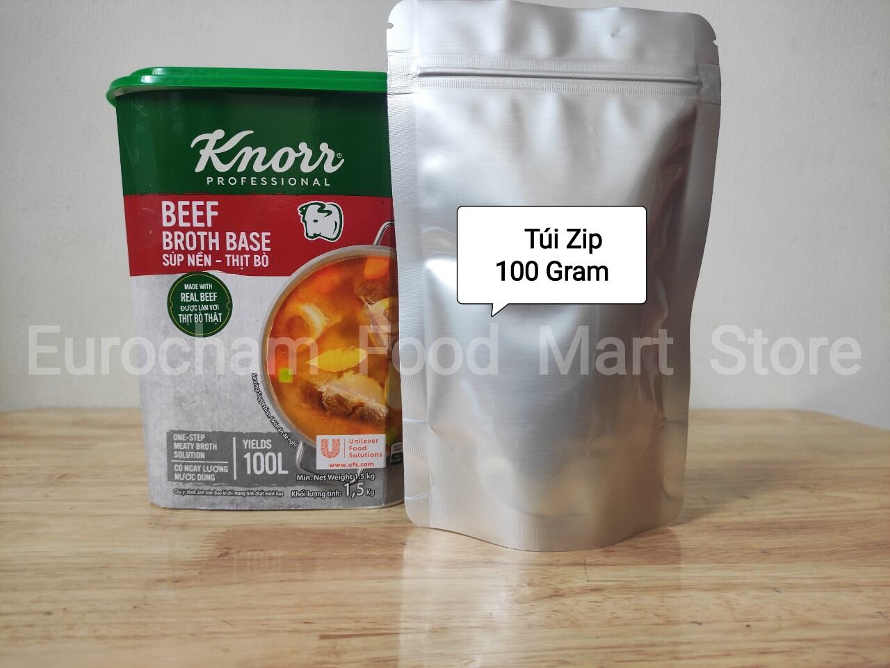 100 Gram Súp Nền Thịt Bò Knorr Unilever Beef Broth Base