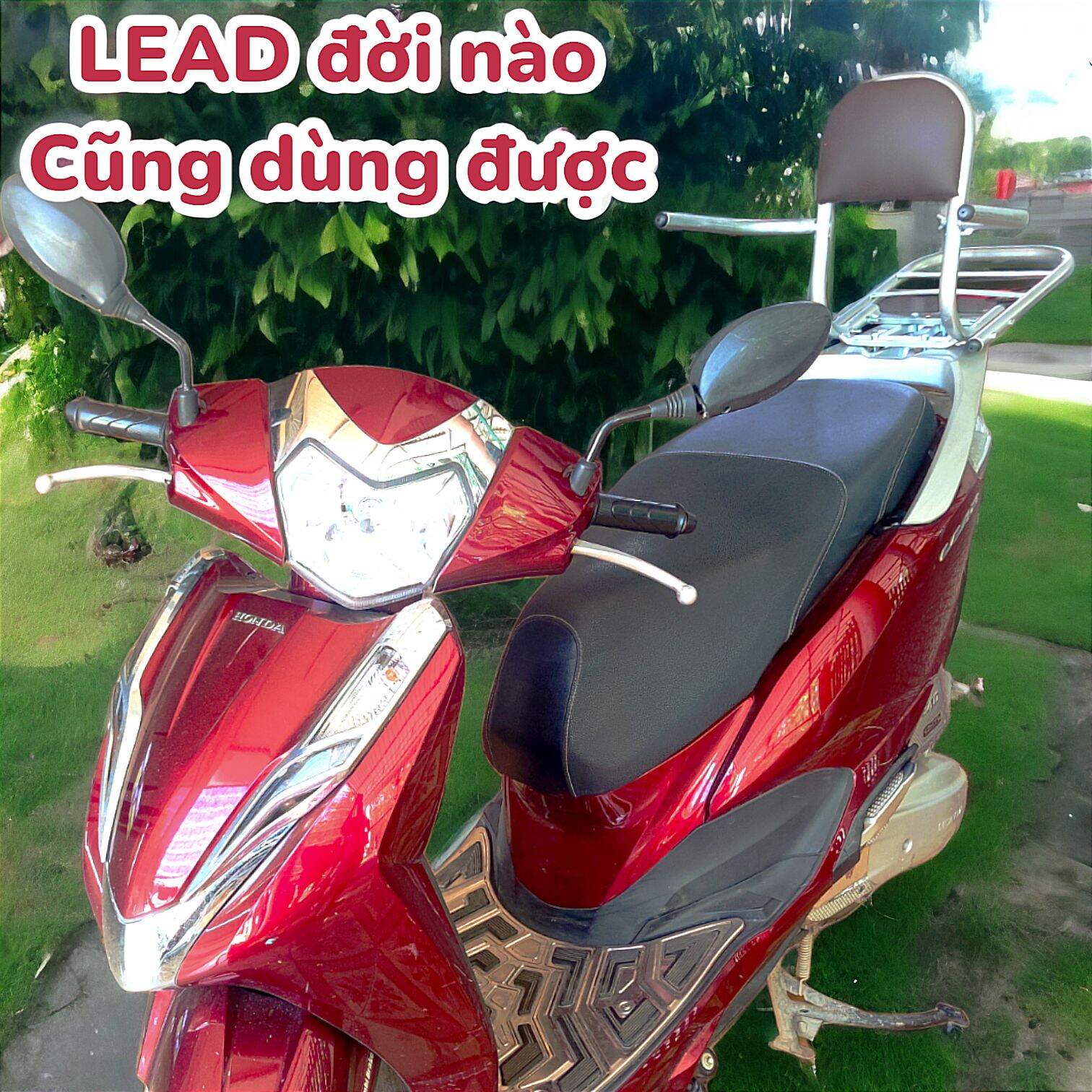 ( tặng lót tay) Baga phượt có ghế dựa xe lead Đời nào cũng dùng được
