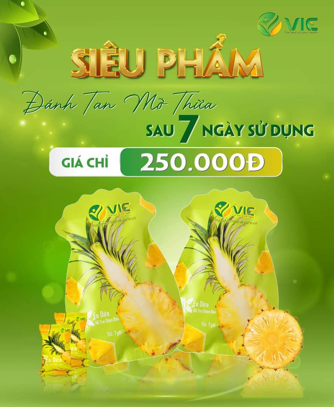 Kẹo Dứa Giảm Cân Vic