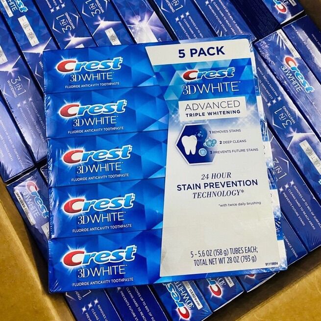 Kem đánh răng Crest 3D White Advanced Whitening của Mỹ