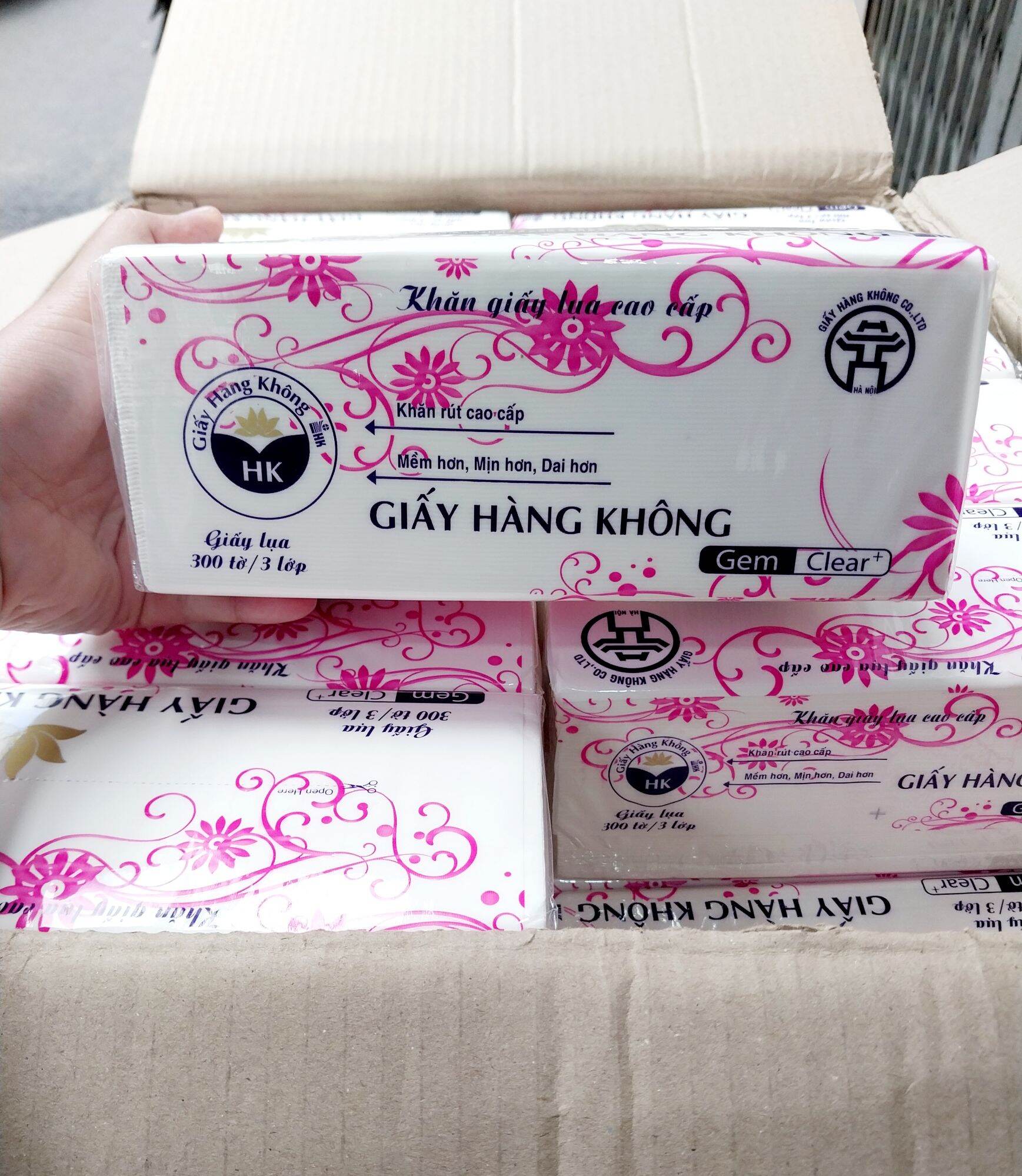 Giấy lụa Hàng Không 300 tờ hàng loại I ( Giấy lụa đẹp)