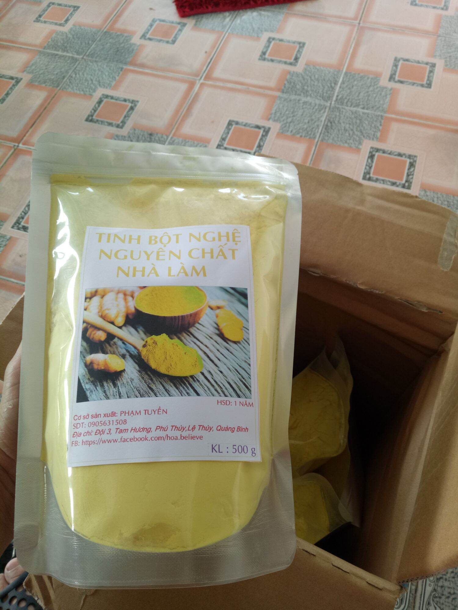 Tinh bột nghệ quê