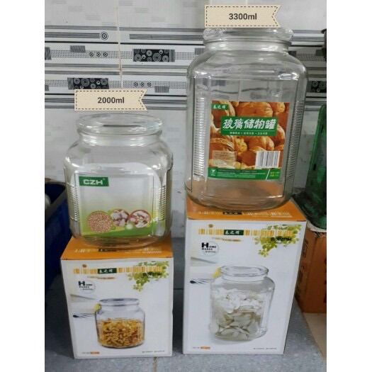 Hũ thuỷ tinh nắp kín 2L