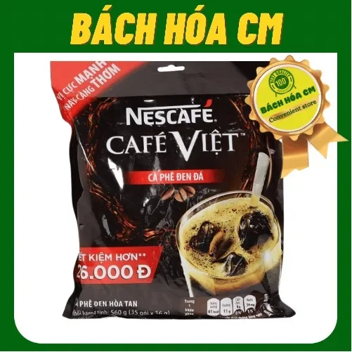 Cà Phê Đen Đá NesCafe Cafe Việt Túi 560g (35 gói x 16g )