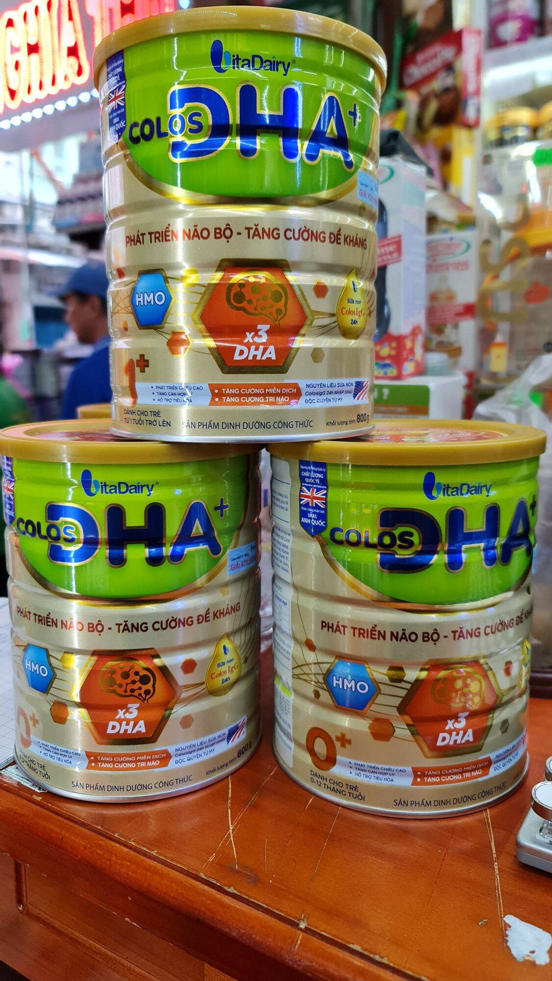 Vitadairy Sữa Colos DHA 800gr đủ loại cho bé (Mã Qr tích xu, date 2026)