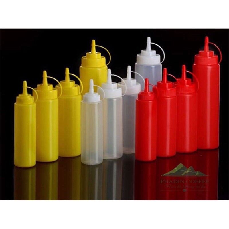 Chai đựng tương ớt tương cà nước sốt song long 500ml