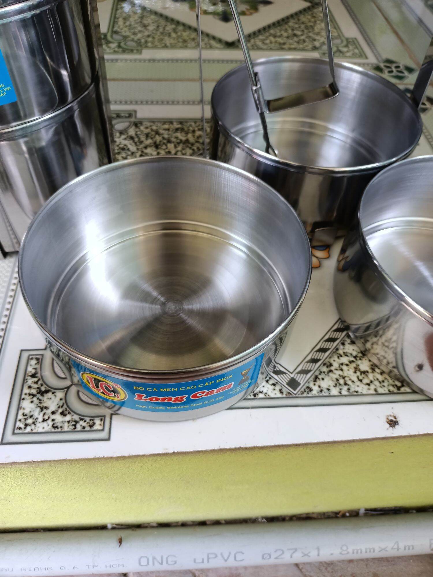 cà mên inox 3 ngăn đk 14cm