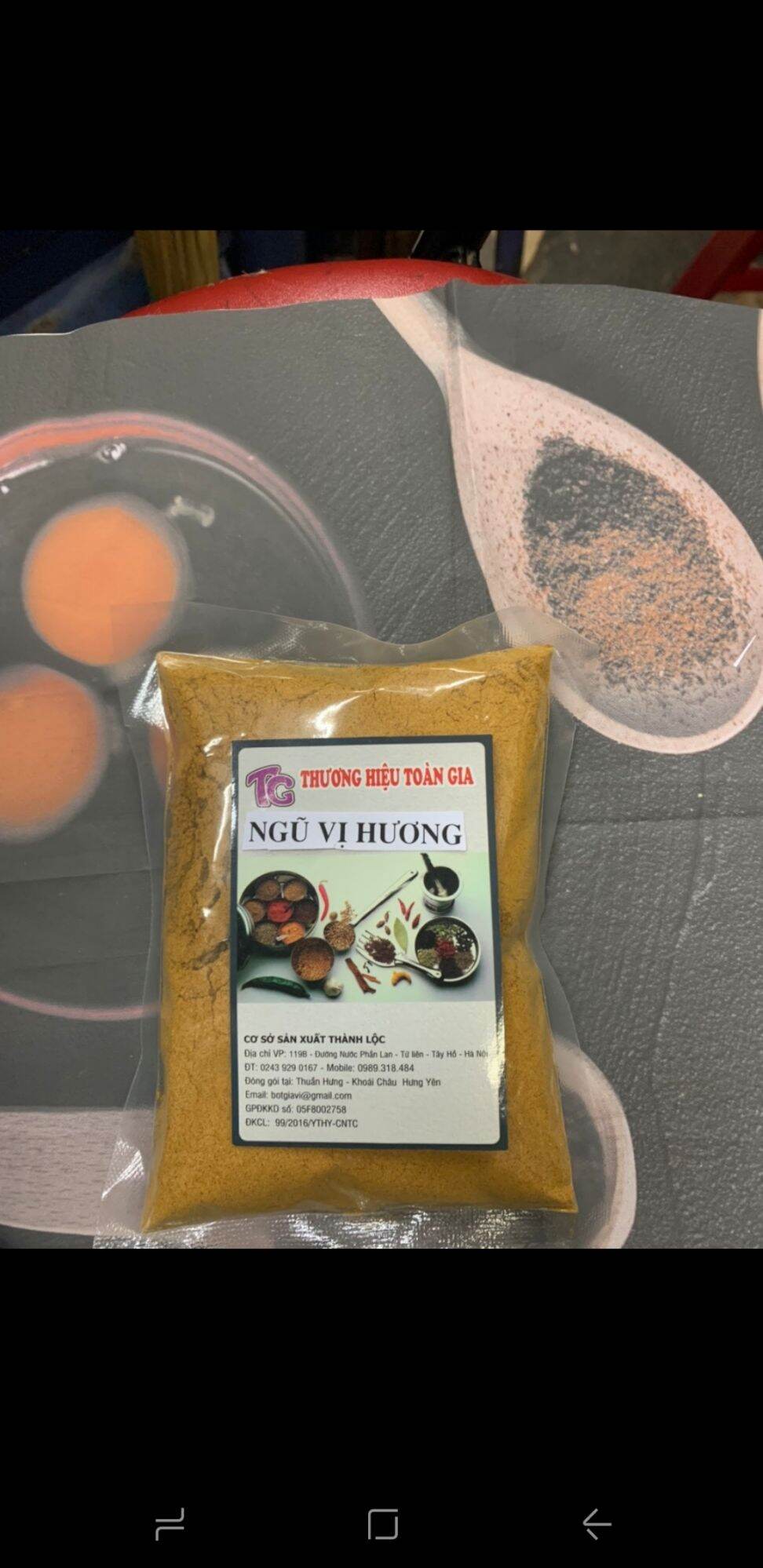 Bột ngũ vị hương gói 100g