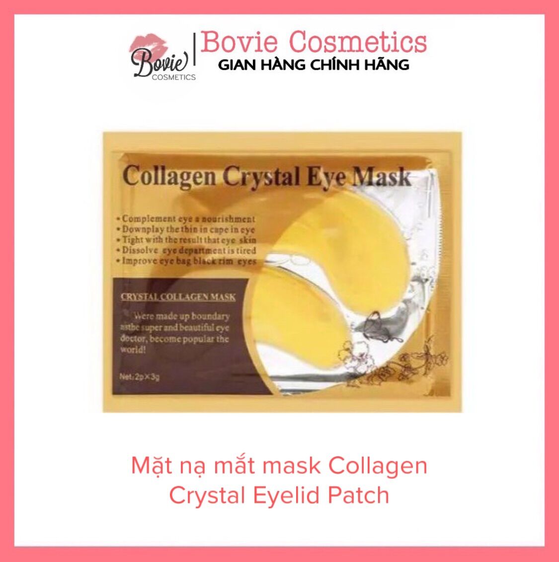 Mặt nạ mắt mask Collagen Crystal Eyelid Patch