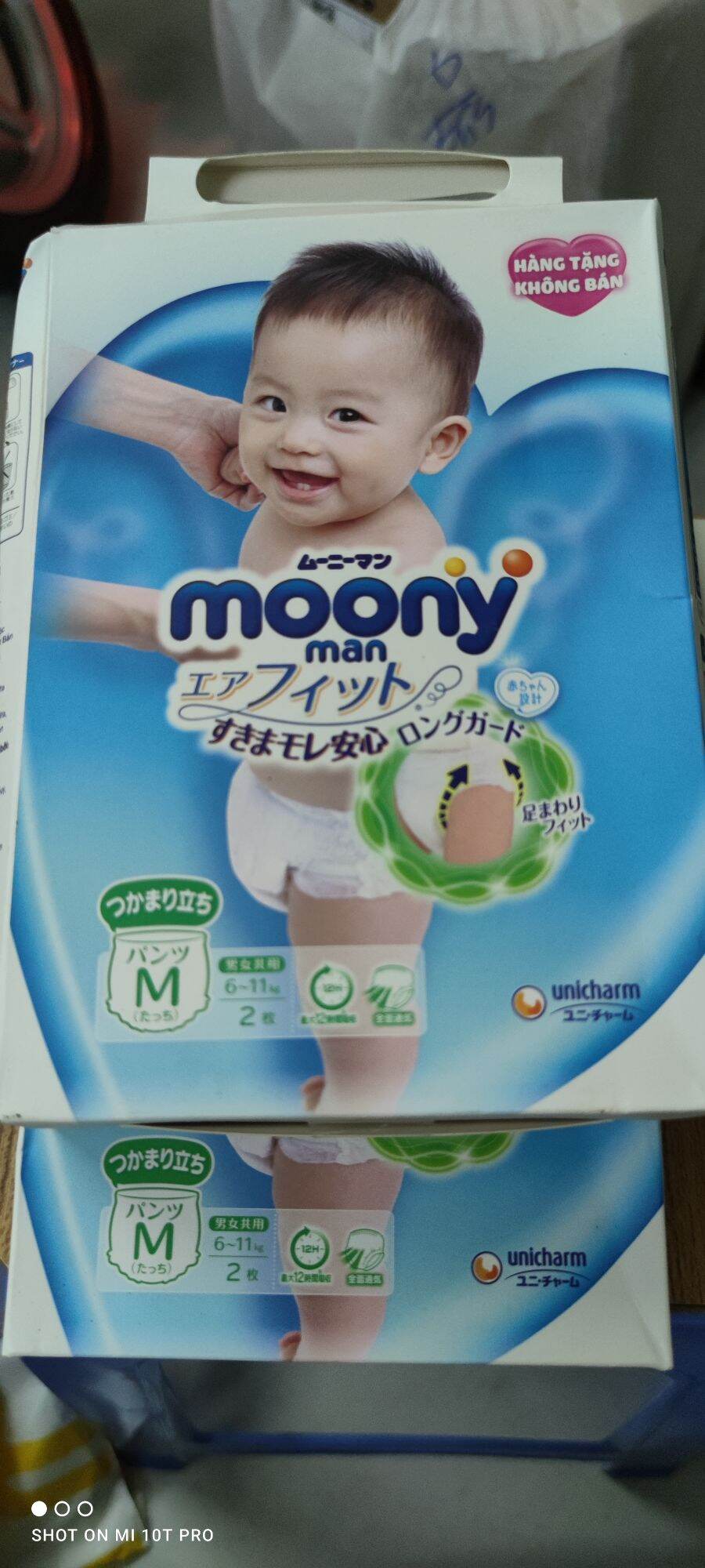 Tã quần moony m 2 miếng. date 2024.