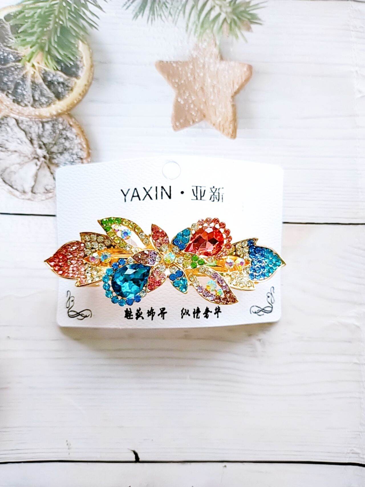 kẹp tóc phía sau đính đá lấp lánh M03(kẹp 8 phân)