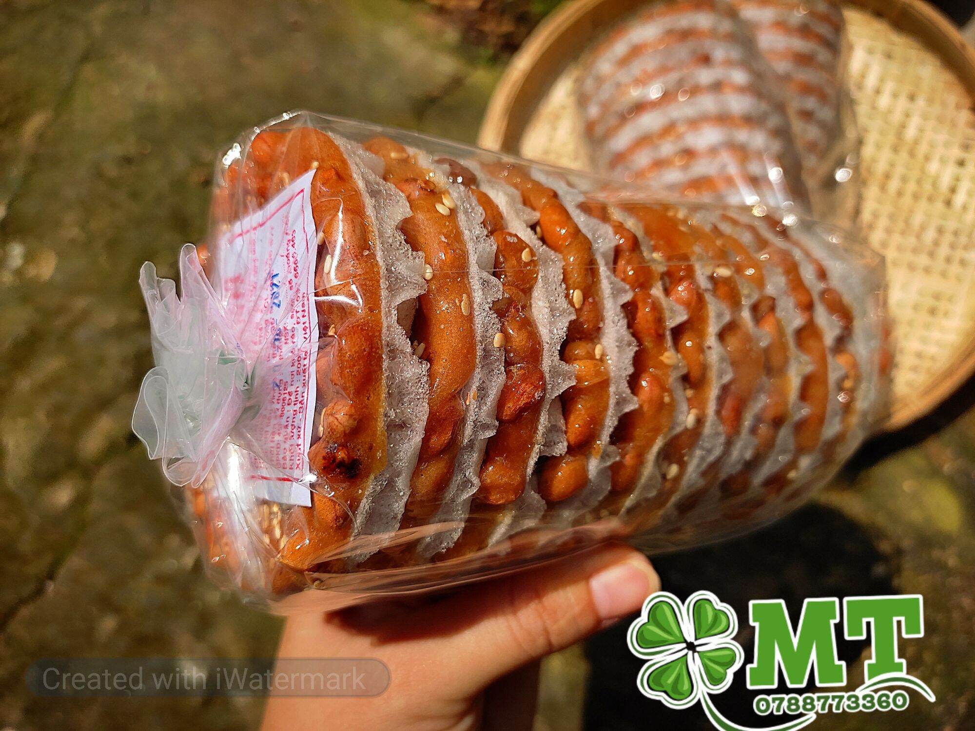 Kẹo đậu phộng miếng combo 2 bịch x 10 miếng