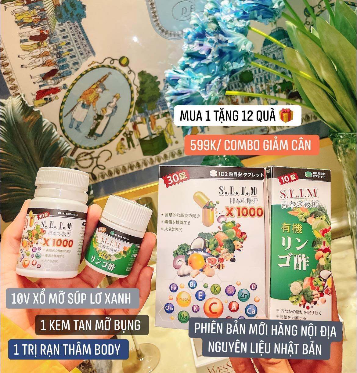 Giảm Cân Slim X1000 tặng kèm 13 quà