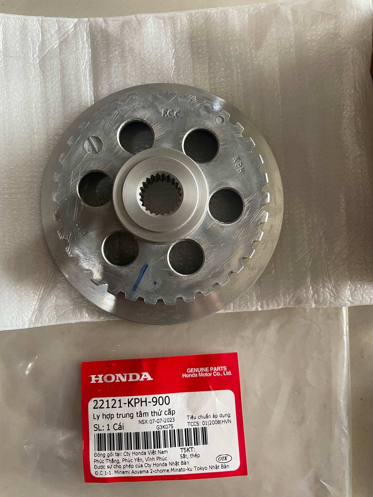 Cặp đế nhôm nồi Future 125 zin honda